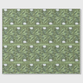 Botanisches Lotus-Muster - Der weiße Lotus Geschenkpapier (Flach)