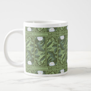 Botanisches Lotus-Muster - Der weiße Lotus Jumbo-Tasse