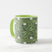 Botanisches Lotus-Muster - Der weiße Lotus Tasse (Vorderseite Links)