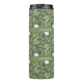 Botanisches Lotus-Muster - Der weiße Lotus Thermosbecher (Rückseite)