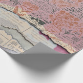 botanisches Manuskript-Verpackungspapier Geschenkpapier (Ecke)