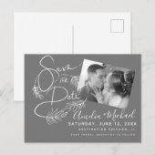 Botanisches Markierungsskript-Foto Postkarte (Vorne/Hinten)