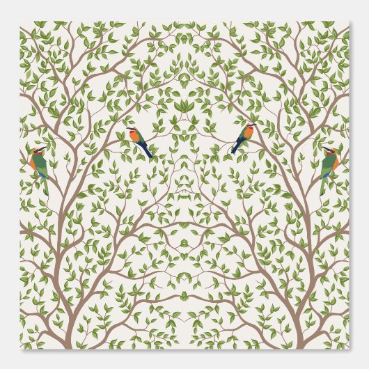 Botanisches Marmormuster Smooth Vinyl Wallpaper Tapete (Vorderseite)