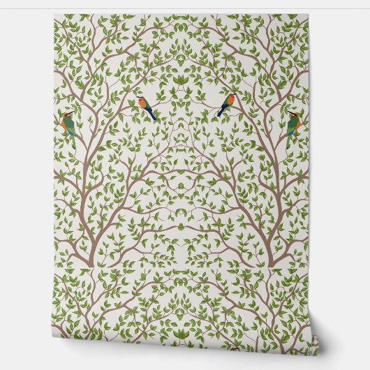 Botanisches Marmormuster Smooth Vinyl Wallpaper Tapete (Abrollen)