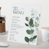 Botanisches Menü-Zeichen, moderner Menüeintrag Sockelschild (In Situ)