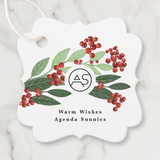 Botanisches Mercury-Logo-Geschäft Geschenkanhänger (Vorderseite)