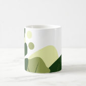 Botanisches Minimalistisches Leaf Design Klassisch Kaffeetasse (Mittel)