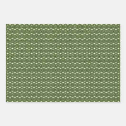 Botanisches Mistletoe Klassisches Blumenmuster Geschenkpapier Set (Vorderseite 3)