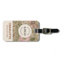 Botanisches Monogramm der modernen trendy Wildblum