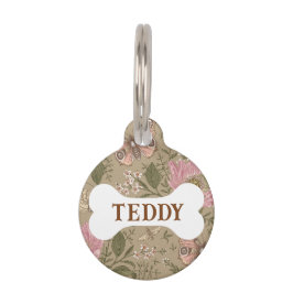 Botanisches Monogramm der modernen trendy Wildblum Haustiermarke