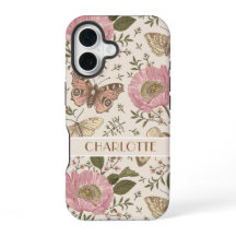 Botanisches Monogramm der modernen trendy Wildblum