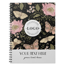 Botanisches Monogramm der modernen trendy Wildblum Notizblock