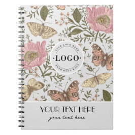 Botanisches Monogramm der modernen trendy Wildblum Notizblock