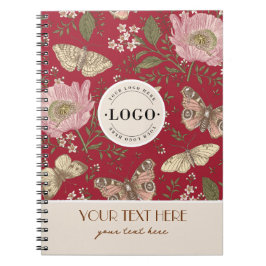 Botanisches Monogramm der modernen trendy Wildblum Notizblock