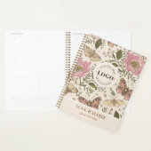 Botanisches Monogramm der modernen trendy Wildblum Planer (Anzeige)