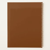 Botanisches Monogramm der modernen trendy Wildblum Planer (Rückseite)