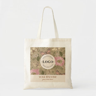 Botanisches Monogramm der modernen trendy Wildblum Tragetasche