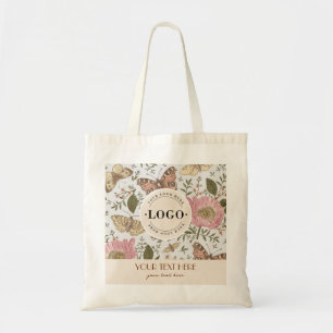 Botanisches Monogramm der modernen trendy Wildblum Tragetasche