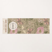 Botanisches Monogramm der modernen trendy Wildblum Yogamatte (Vorderseite (Horizontal))