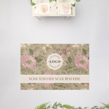 Botanisches Monogramm der modernen Wildblume