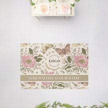 Botanisches Monogramm der modernen Wildblume