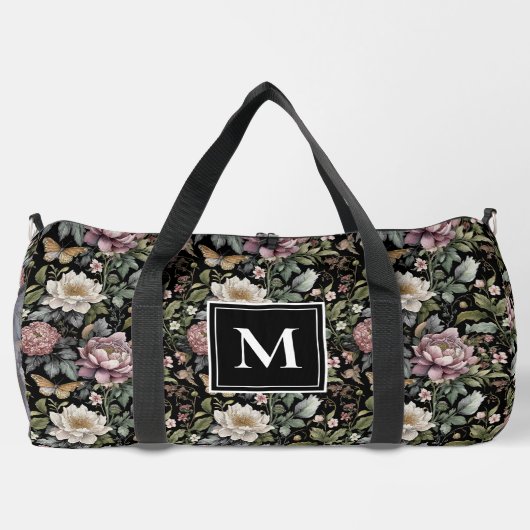 Botanisches Monogramm Duffle Bag (Rückseite)