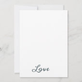 Botanisches Monogramm Einladung (Rückseite)