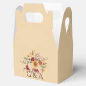 Botanisches Monogramm Fall Watercolor Geschenkschachtel (Geöffnet)
