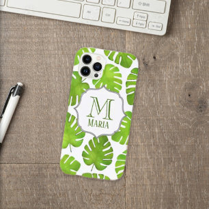 Botanisches Monogramm für tropische Palmen Case-Mate iPhone Hülle