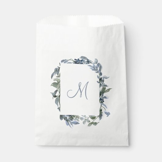 Botanisches Monogramm Geschenktütchen (Vorderseite)