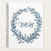 Botanisches Monogramm-Kranz Planer (Vorderseite)