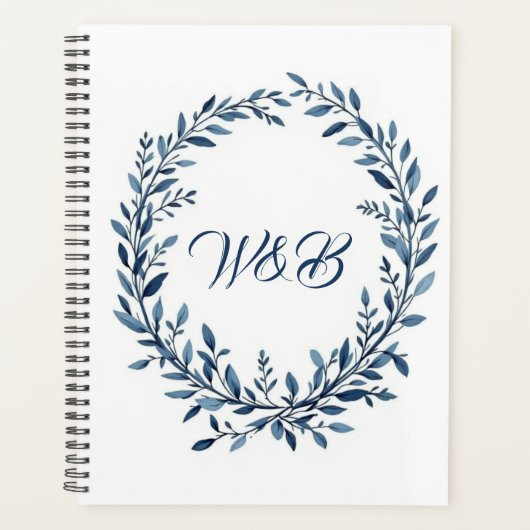 Botanisches Monogramm-Kranz Planer (Vorderseite)