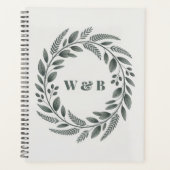 Botanisches Monogramm-Kranz Planer (Vorderseite)