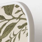 Botanisches Monogramm-Logo der modernen Wildblume Pickleball Schläger (Linke Seite)