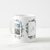 Botanisches Monogramm mit Foto Kaffeetasse (Vorderseite Links)