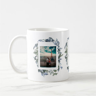 Botanisches Monogramm mit Foto Kaffeetasse