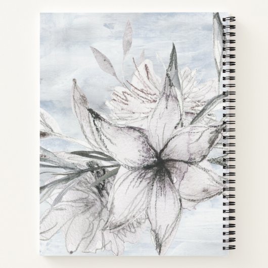 Botanisches Monogramm Notizblock (Rückseite)