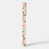 Botanisches Monogramm von handgezogenen Blütenbien Case-Mate iPhone Hülle (Rückseite / Rechts)