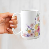 Botanisches Monogramm-Wappen für Wasserfarben Kaffeetasse