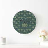 Botanisches Motiv Große Wanduhr (Zuhause)