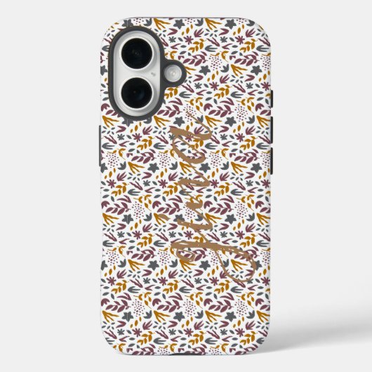 Botanisches Muster anpassen Case-Mate iPhone Hülle (Rückseite)