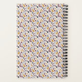 Botanisches Muster anpassen Notizblock (Rückseite)