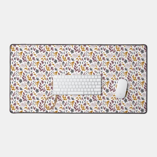 Botanisches Muster anpassen Schreibtischunterlage (Tastatur & Maus)