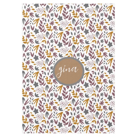 Botanisches Muster anpassen Tischdecke (Vorderseite)