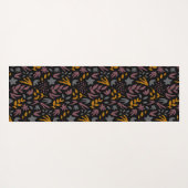 Botanisches Muster anpassen Yogamatte (Rückseite (Horizontal))