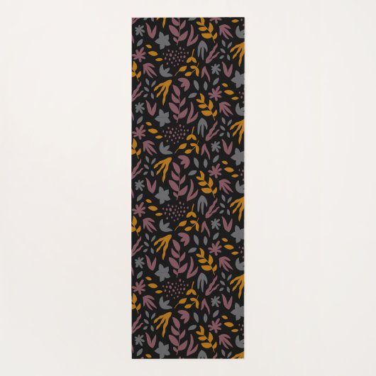 Botanisches Muster anpassen Yogamatte (Rückseite)