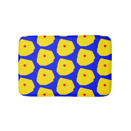 Botanisches Muster Bath Mat Badematte (Vorderseite)