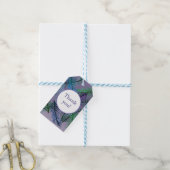 Botanisches Muster benutzerdefinierte Geschenktast Geschenkanhänger (Mit Garn)