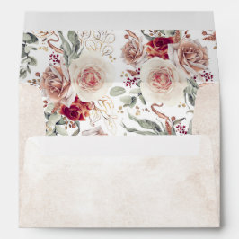 Botanisches Muster der Blume Earthy Shade