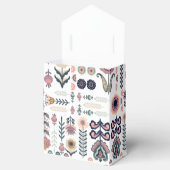 Botanisches Muster der Folkkunst Geschenkschachtel (Geöffnet)